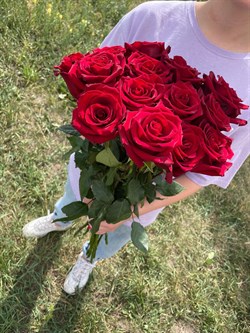 15 красных роз Эквадор, 60 см - фото 4661
