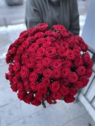 Букет из 51 красной розы России,50 см