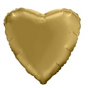 Фольгированный гелиевый шар-сердце, золото